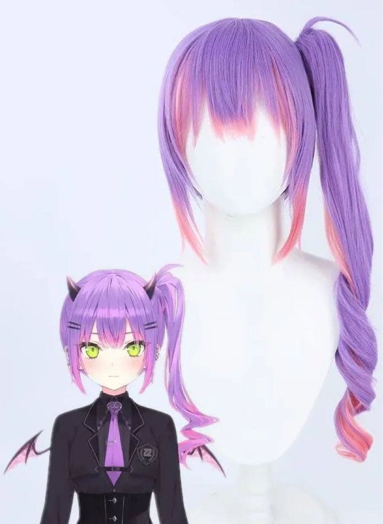 [KO.M]ホロライブ 常闇トワ 制服 コスプレ衣装 Lサイズ ウィッグ