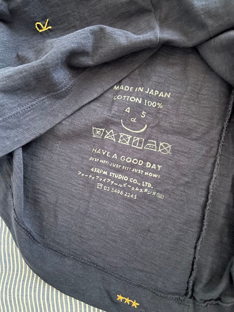 【45R】★美品★土詰天竺のバインダーキャミソール ネイビー&白 2枚セットＬ