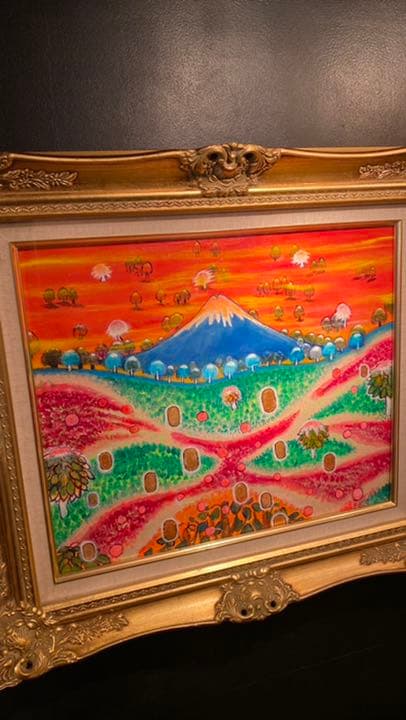 【アクリル画】 商品名 「小判伝説9」　額付き10号　新品