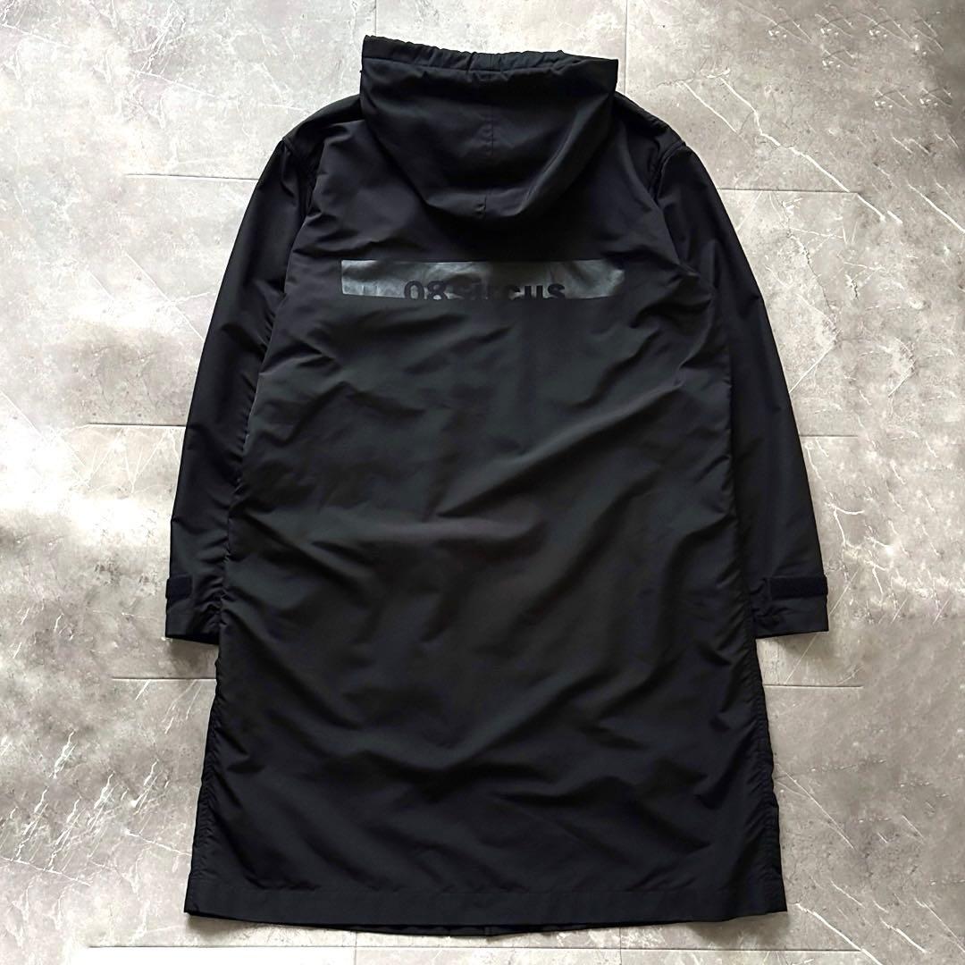 08sircus ナイロン フーデッド コート ブラック サイズXL モッズ