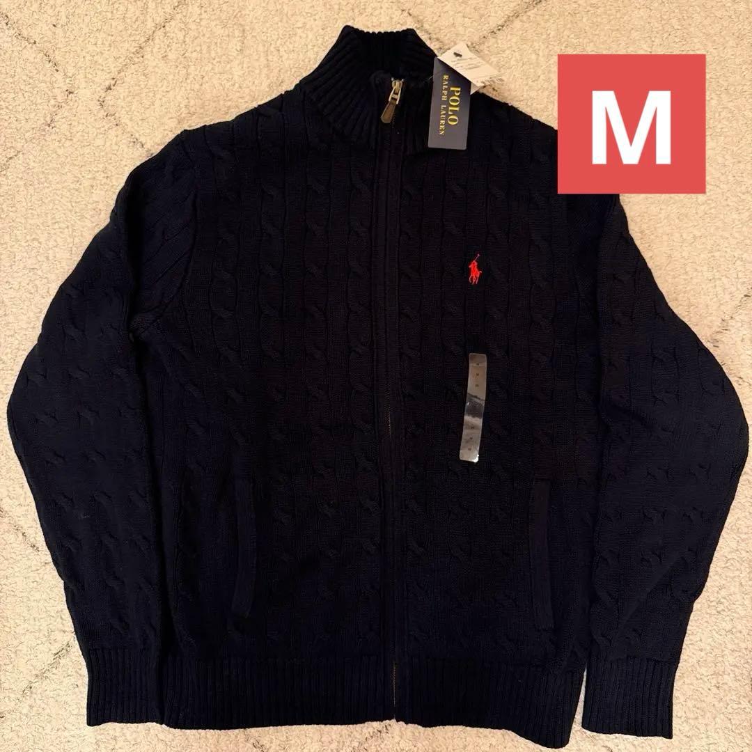 POLO Ralph Laurenケーブルニット フルジップアップセーター