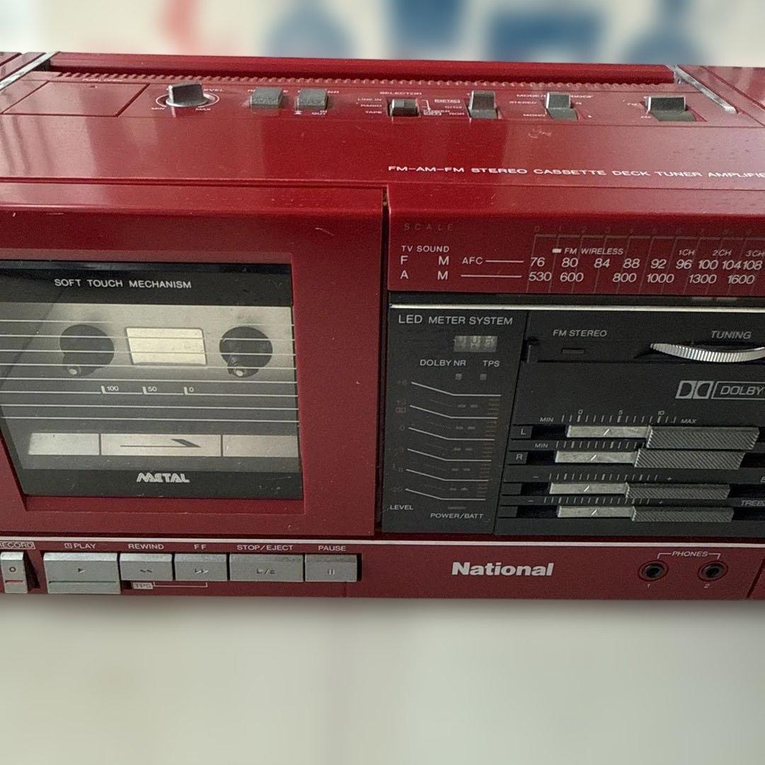 National RX-C50 赤 ラジカセ　動作品