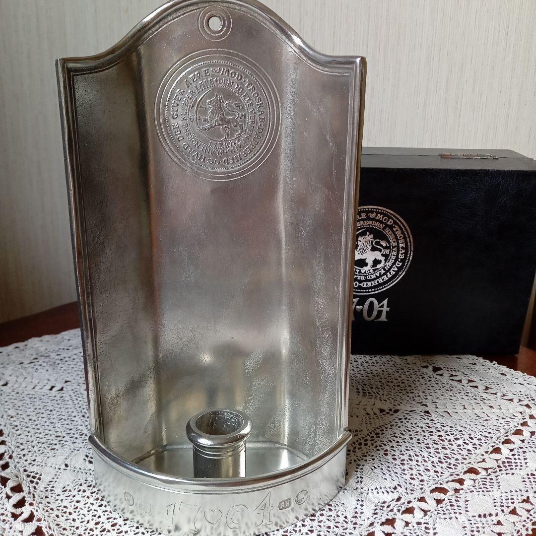 お値下げ！ノルウェー　トンスベルグ　ピューターキャンドルスタンド未使用品