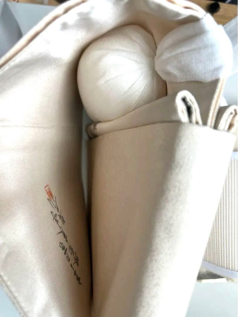 ごえんさま専用★正絹袋帯★作り帯★ワンタッチ帯★未使用品★白系墨絵風景画★