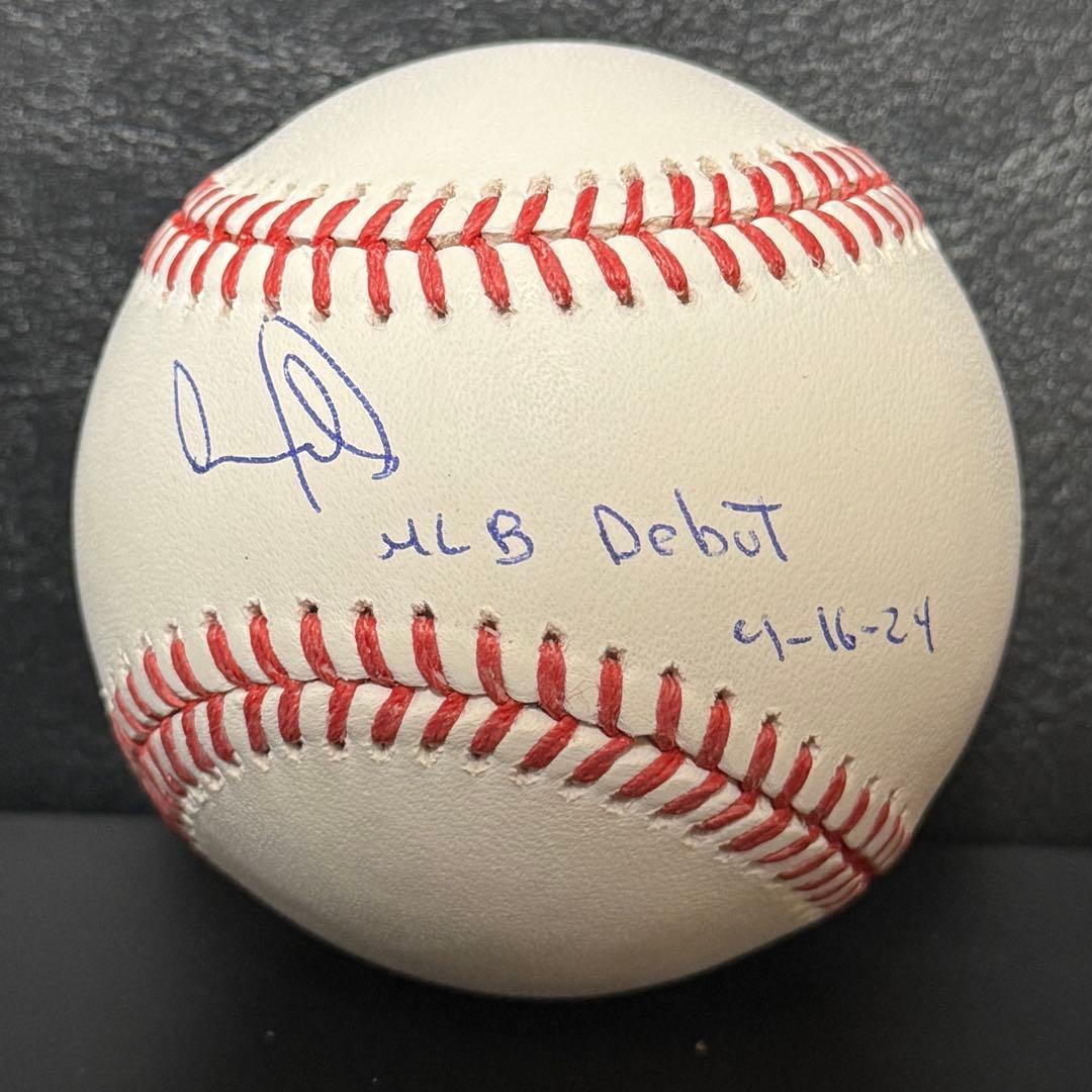 正規品！ ドジャース パヘス 直筆サイン MLB デビュー日 ボール PSA