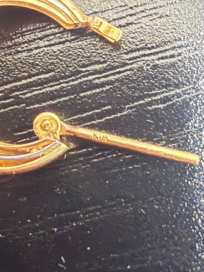 めみ K18 Pt900 ピアス アクセサリー 片耳用