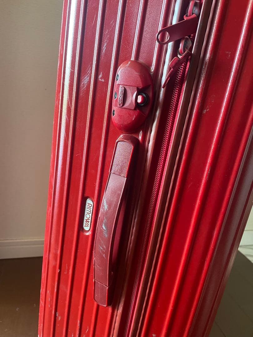 【匿名便】RIMOWA ビンテージ　レッド キャリーケース 大容量