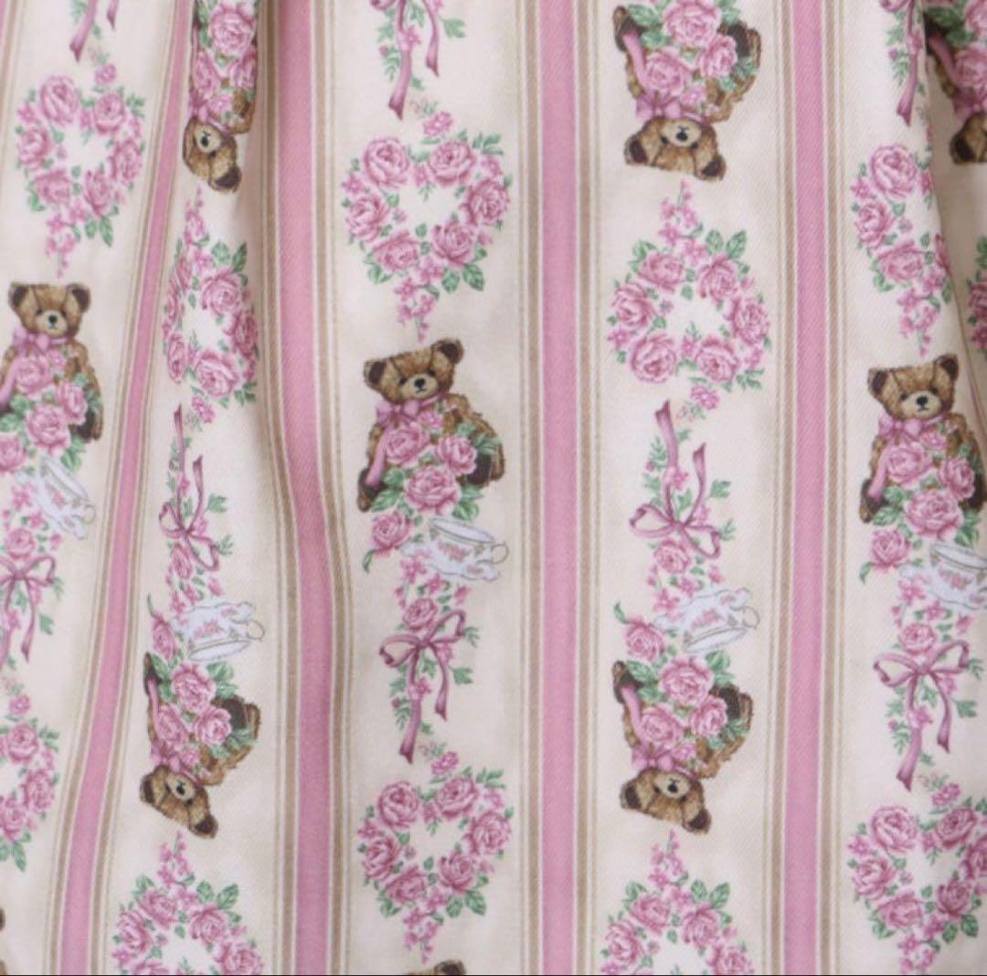 Axes femme kawaii RosyBear柄ワンピース ピンク