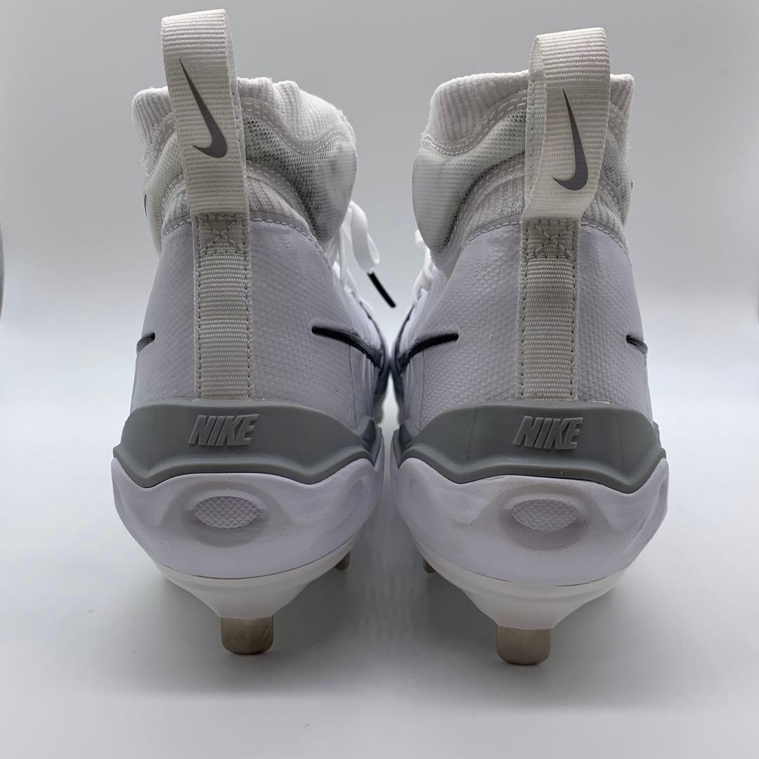 NIKE 野球 スパイク 白 ホワイト 軽量 ミドルカット 26.5㎝
