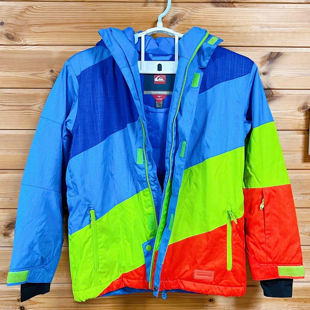 美品スキーウェア150 QUIKSILVER 上下セット デザインかっこいい