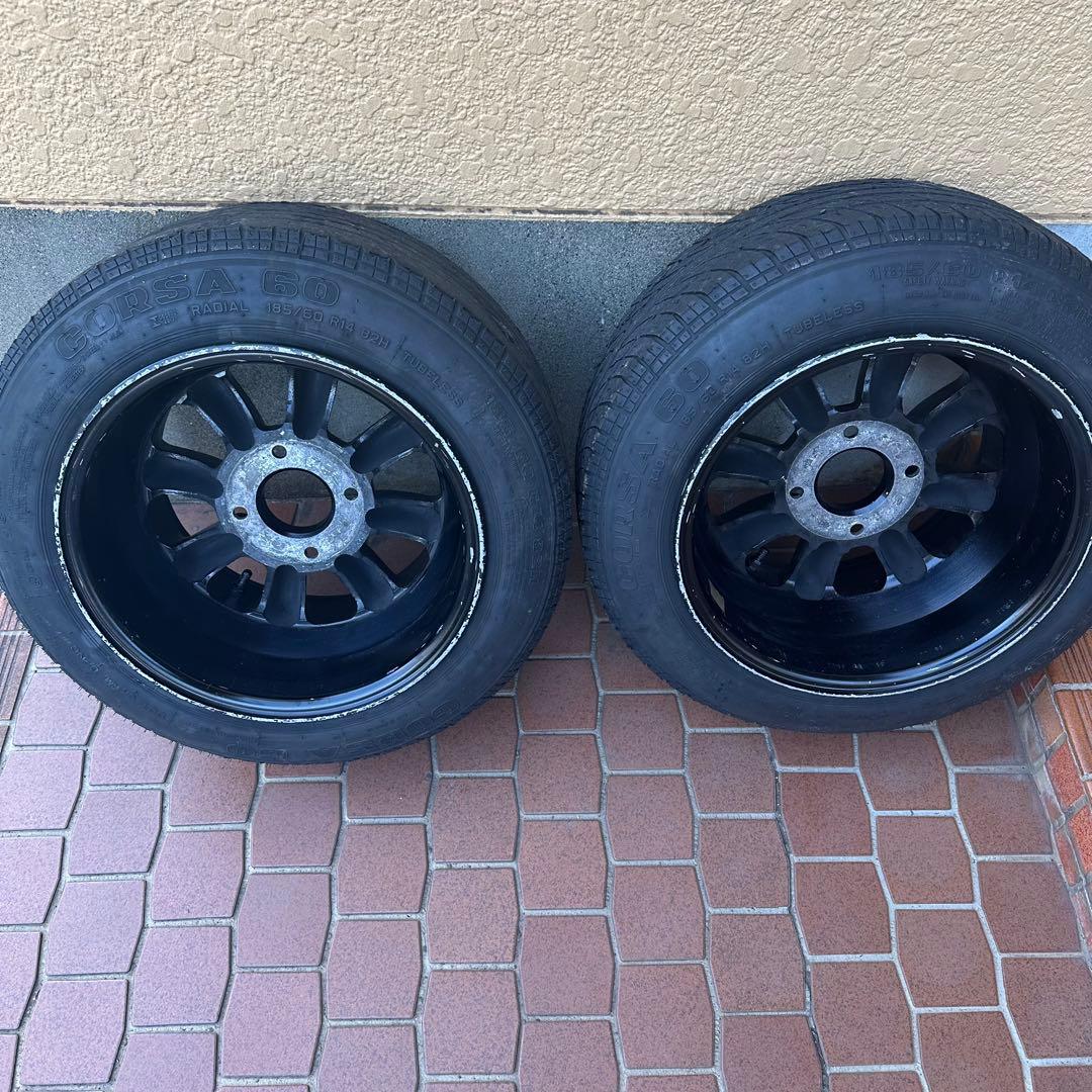 ①【当時物】RSワタナベ 14インチ 8.5J Rタイプ2本セット