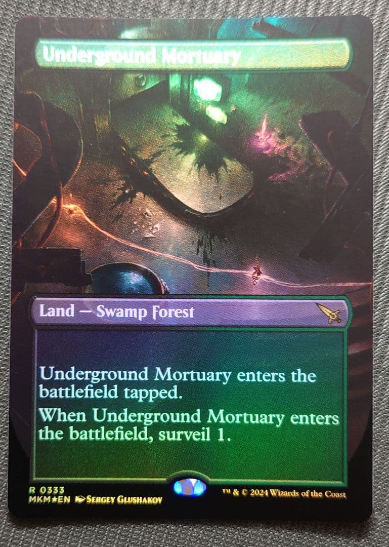 mtg 稀少個体 地底の遺体安置所 ボーダーレス FOIL 英語版 mkm