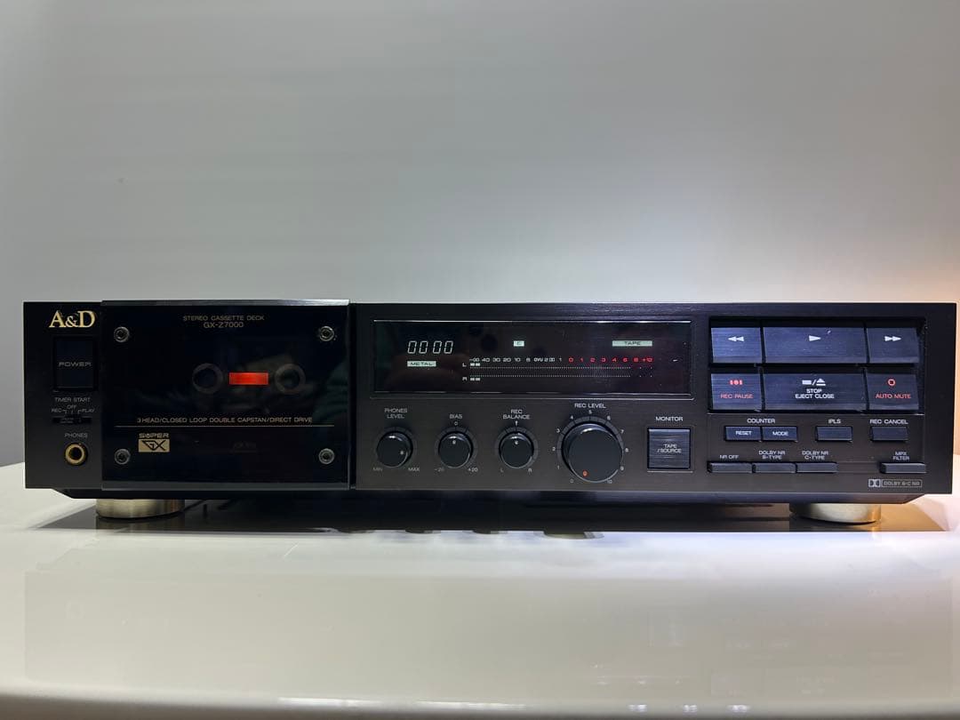 ジャンク不動　A&D GX-Z7000 カセットデッキ