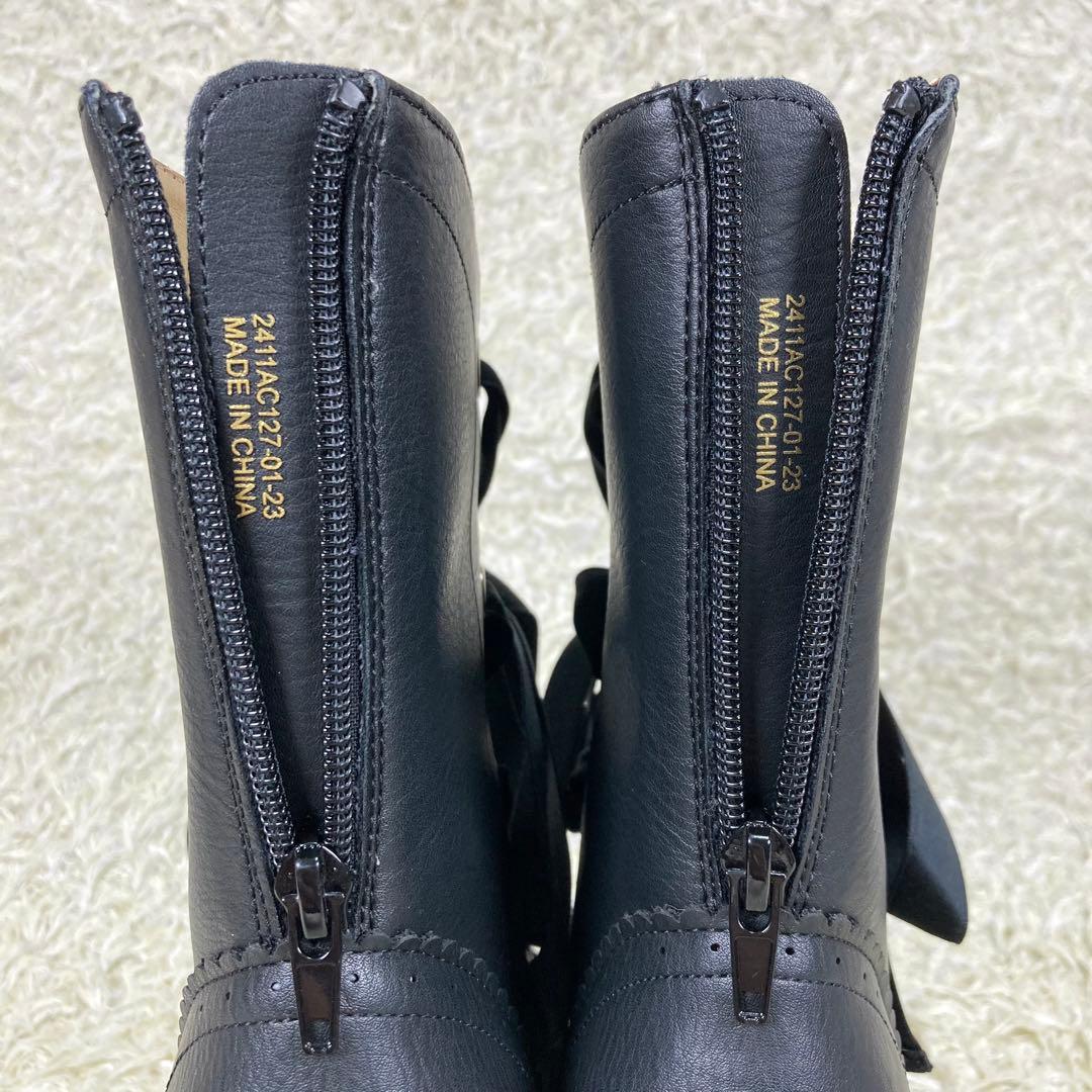 『未使用』ヴィクトリアンメイデン ショートブーツ レースアップ ブラック 23