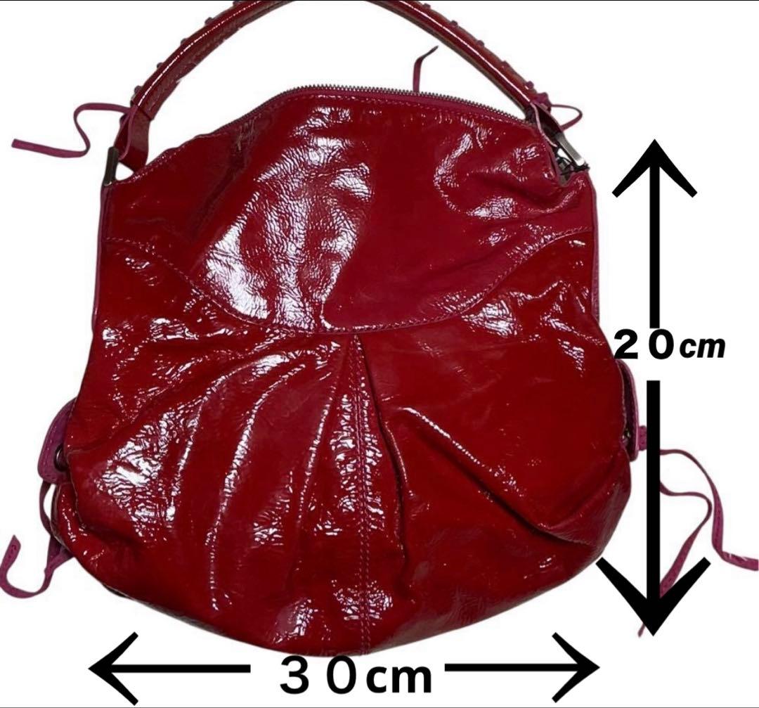 最終価格　FRANCESCO BIASIA パテントレザーバッグ　タグ付き未使用