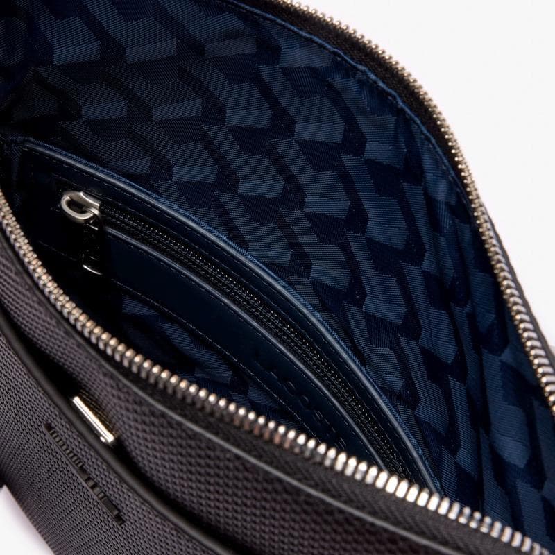 LACOSTE シャンタコ マットピケレザーフラットジップバッグ 未使用