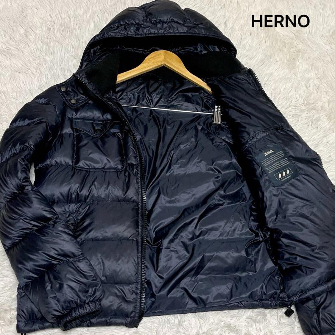 希少L/ヘルノ HERNO ダウンジャケット パーカー ブルゾン
