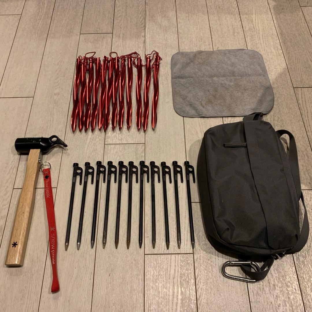 セット】スノーピーク　ペグハンマー　ソリッドステーク　MSR サイクロンステイク