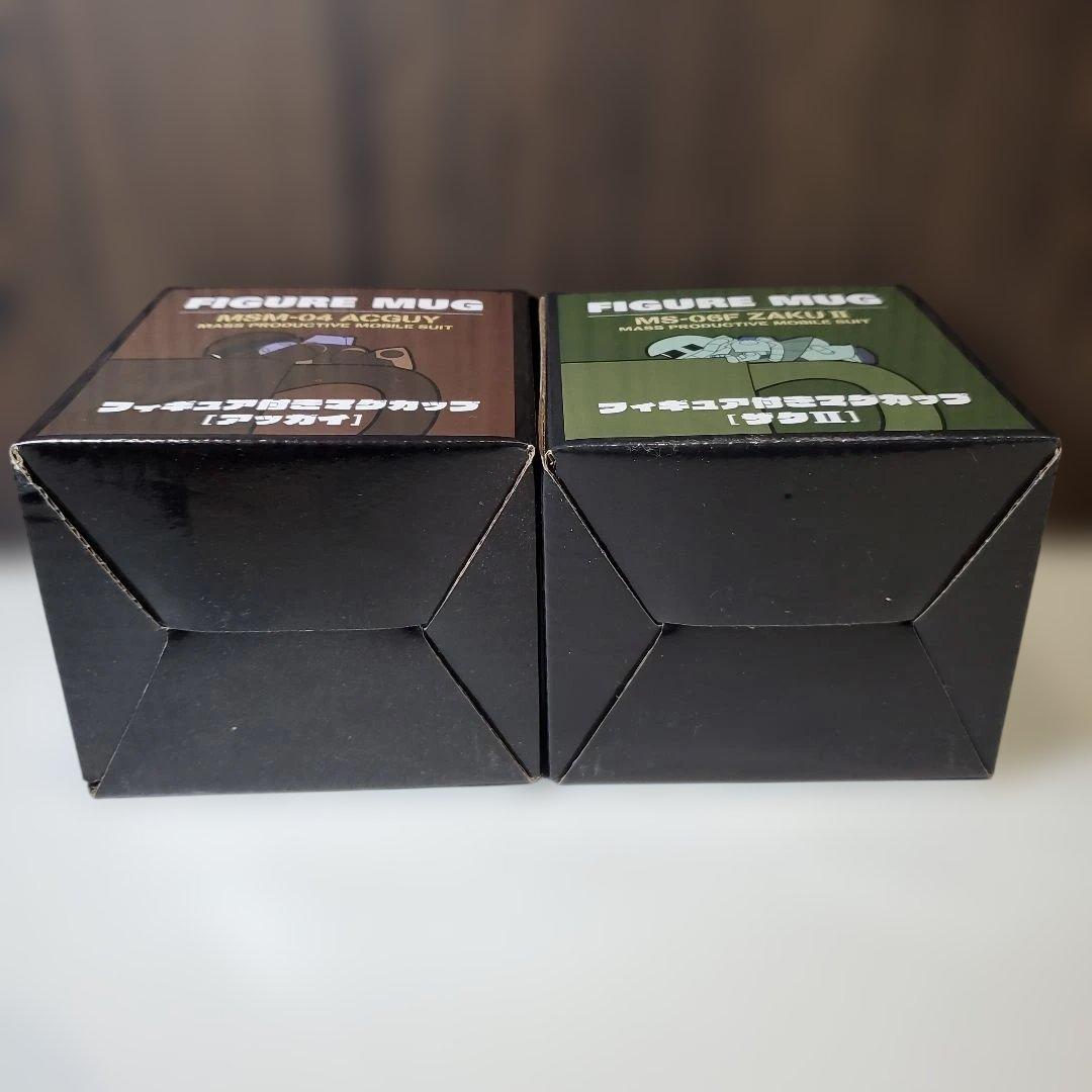 フィギュア付きマグカップ　ザクII アッガイ ガンダムカフェ限定