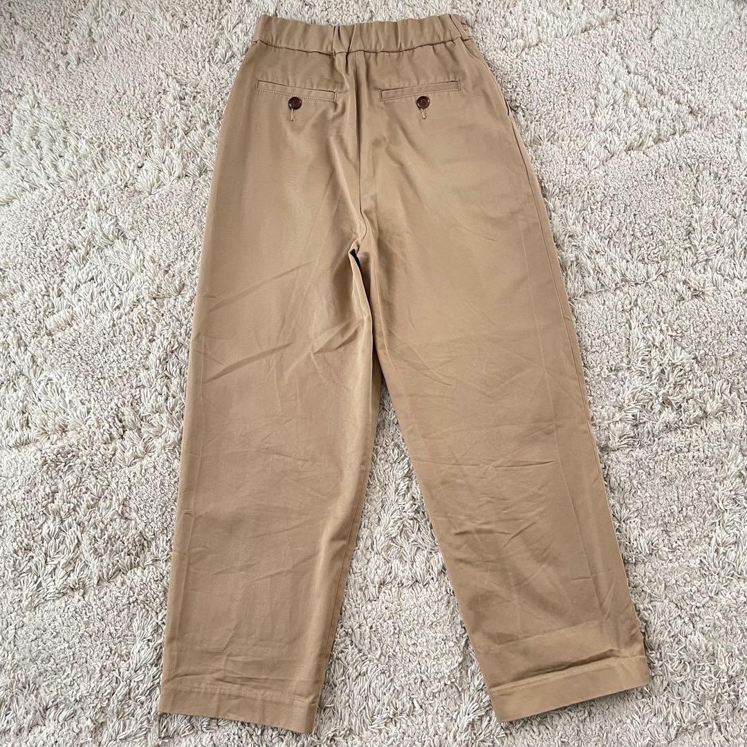 【TWW】ベージュ チノパン プリーツ入り　レディース