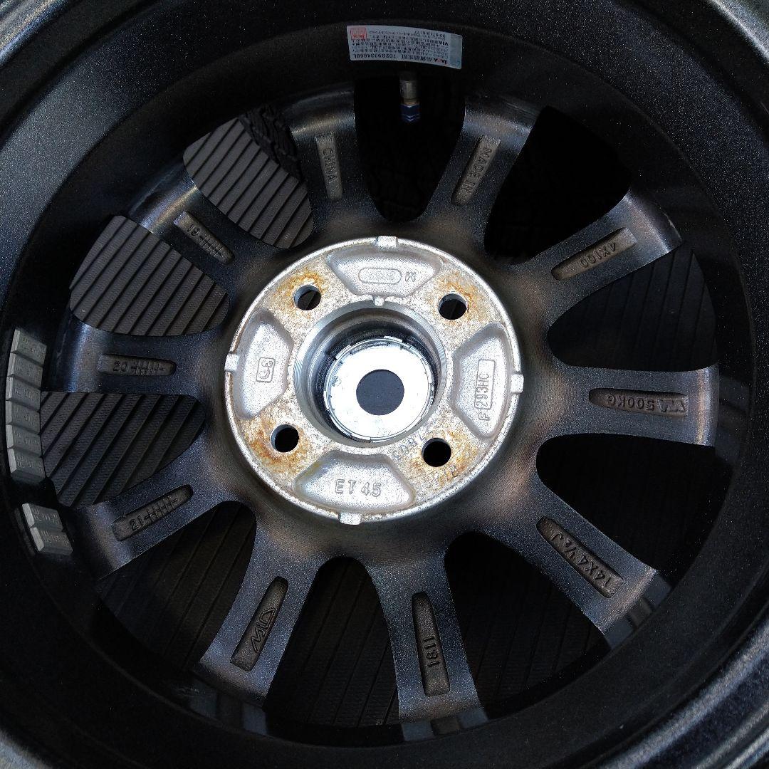 ★社外アルミホイール 155/65R14 ブリヂストンブリザックVRX2 4本