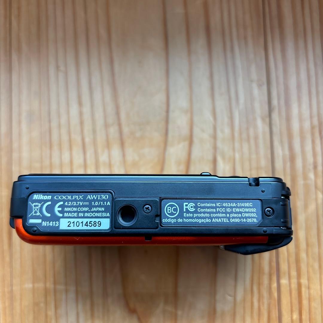 【美品】Nikon ニコン COOLPIX AW130 オレンジ