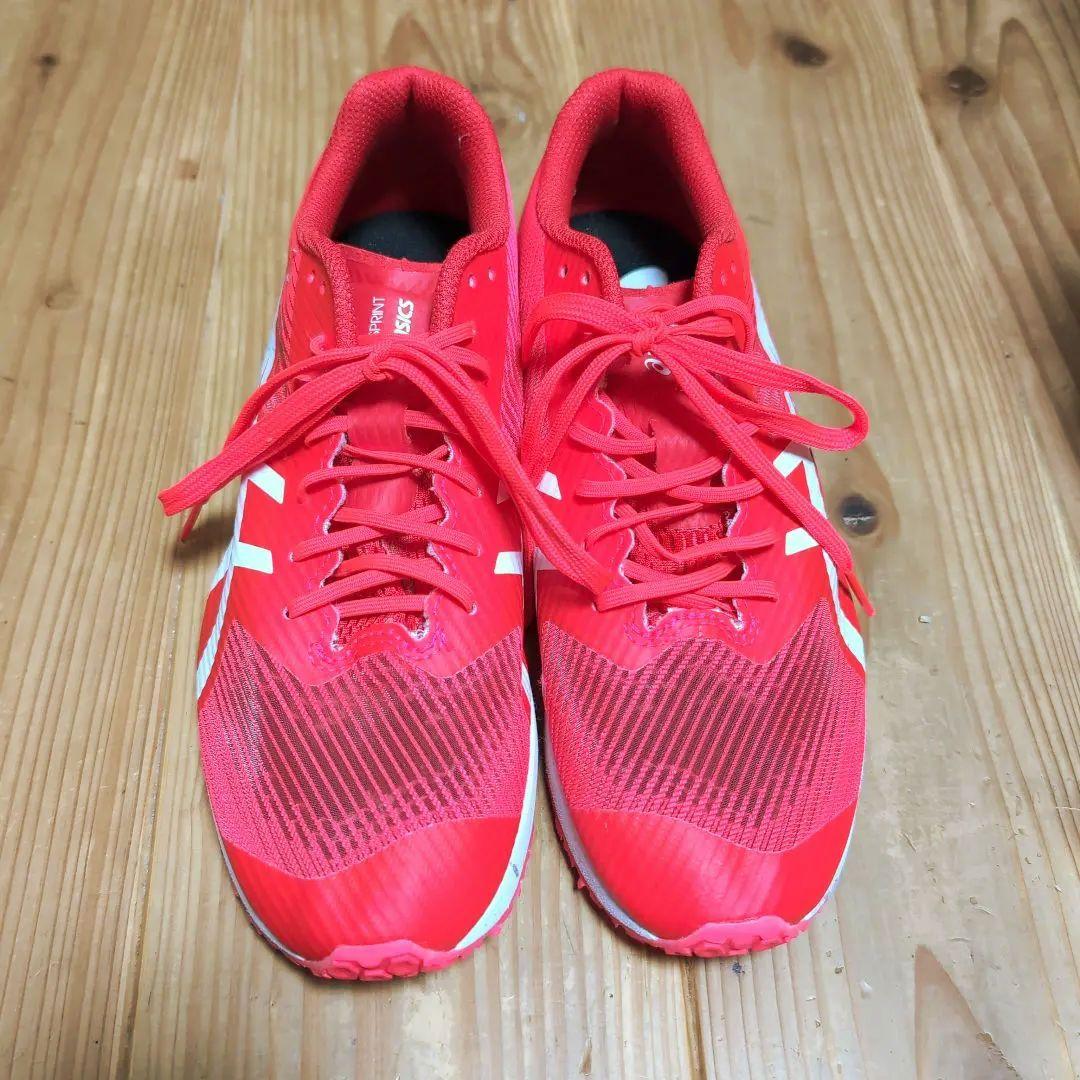 トレーニングシューズ　アシックス　ウィンドスプリント3　レッド24.0cm 美品