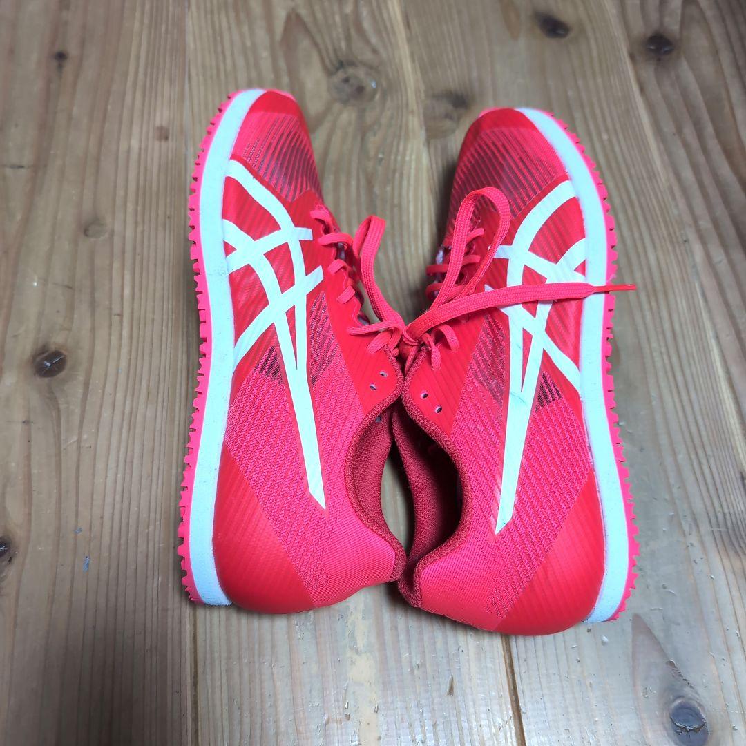 トレーニングシューズ　アシックス　ウィンドスプリント3　レッド24.0cm 美品