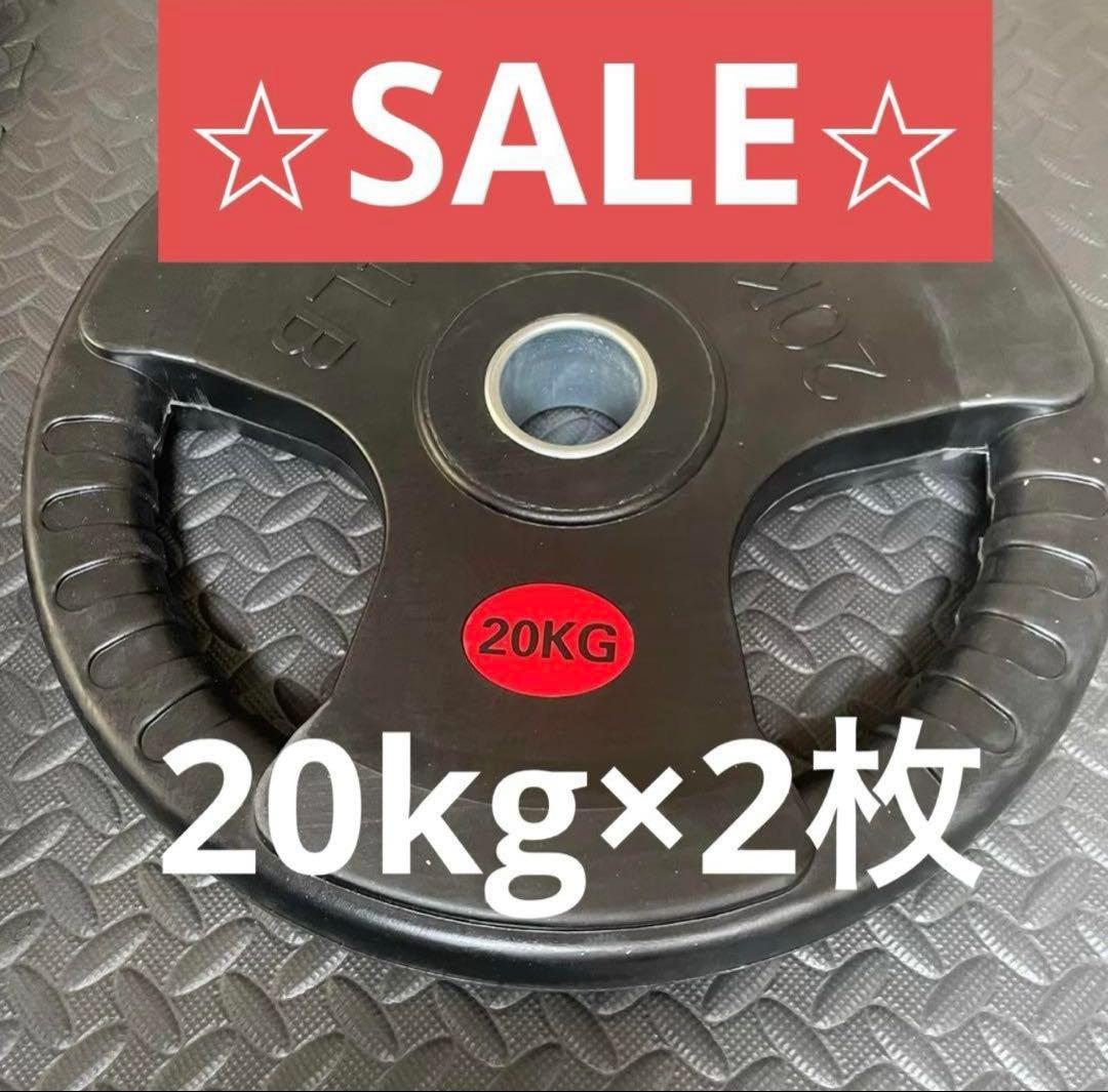 【送料無料】ラバー バーベルプレート オリンピックプレート Φ50mm 1点限り