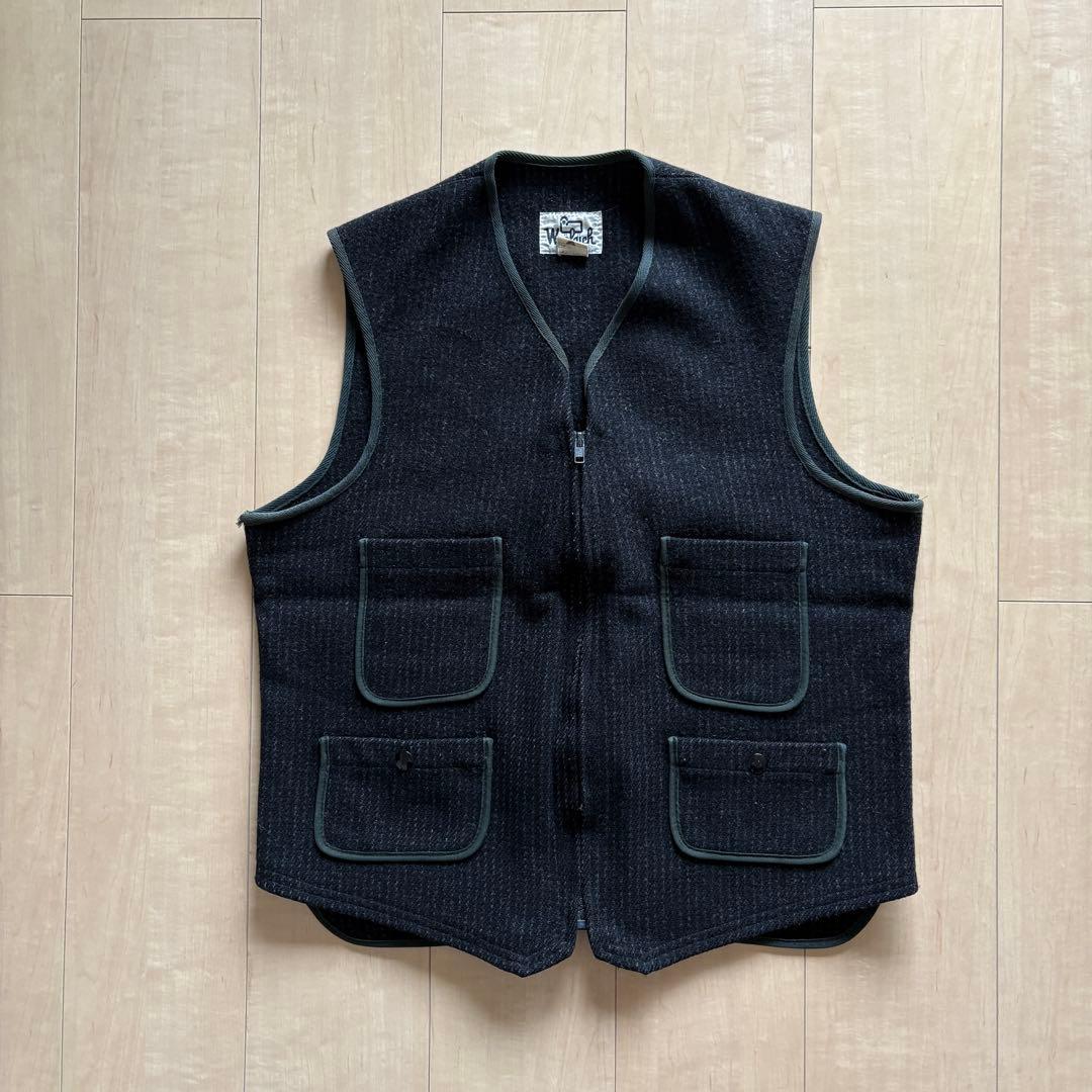 Woolrich ウールベスト 70年代 USA製 サイズ40 ブラウンズビーチ
