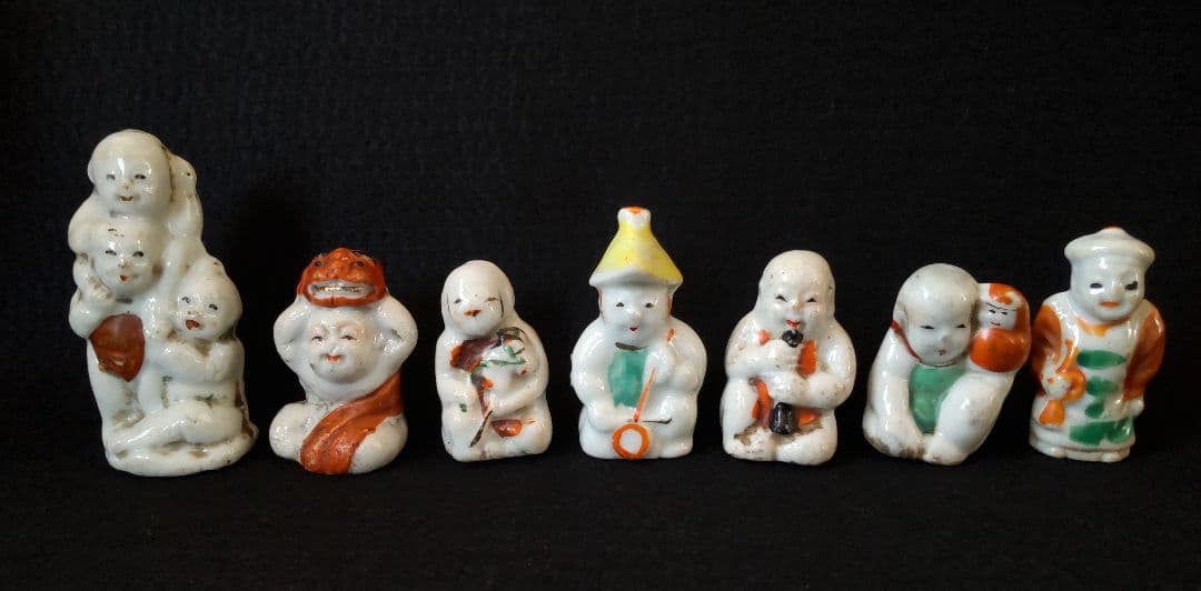 磁器人形　７点　子供　唐子　童子