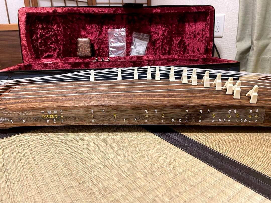 全音 ゼンオン 琴 13弦 文化箏ハードケース付き