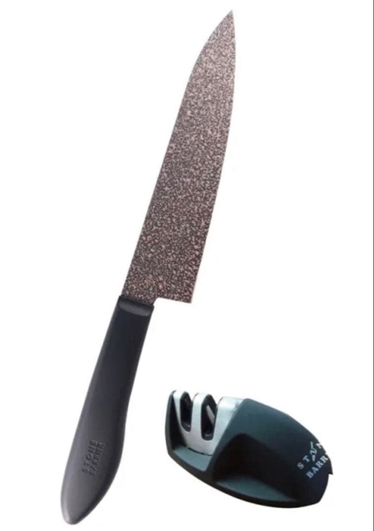 【新品未使用】ストーンバリア包丁　シャープナー付き