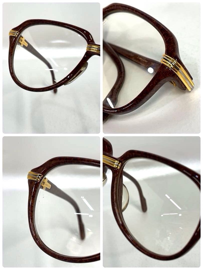 Cartier サングラス　トリニティ　ブラウンカラー　メガネ　フレーム