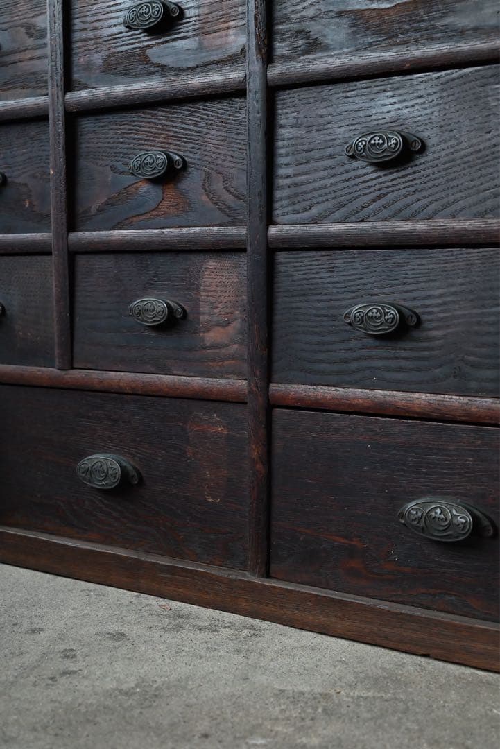 ③ 店舗什器 引出 古家具 古道具 古美術 骨董 アンティーク 箪笥 抽斗