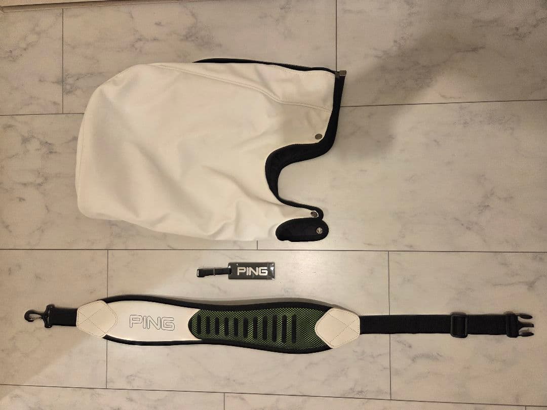 PING キャディバッグ ホワイト・グリーン　CB-P191