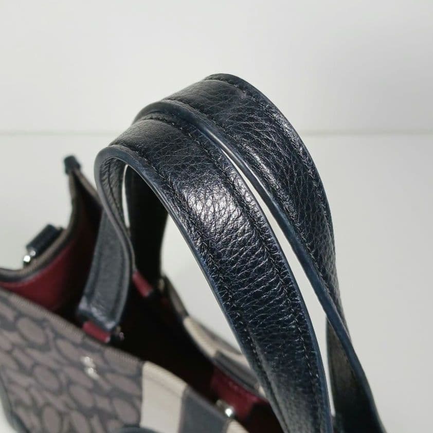 ✨美品✨コーチ　シグネチャー　ジャガード デンプシー　キャリーオール　2way