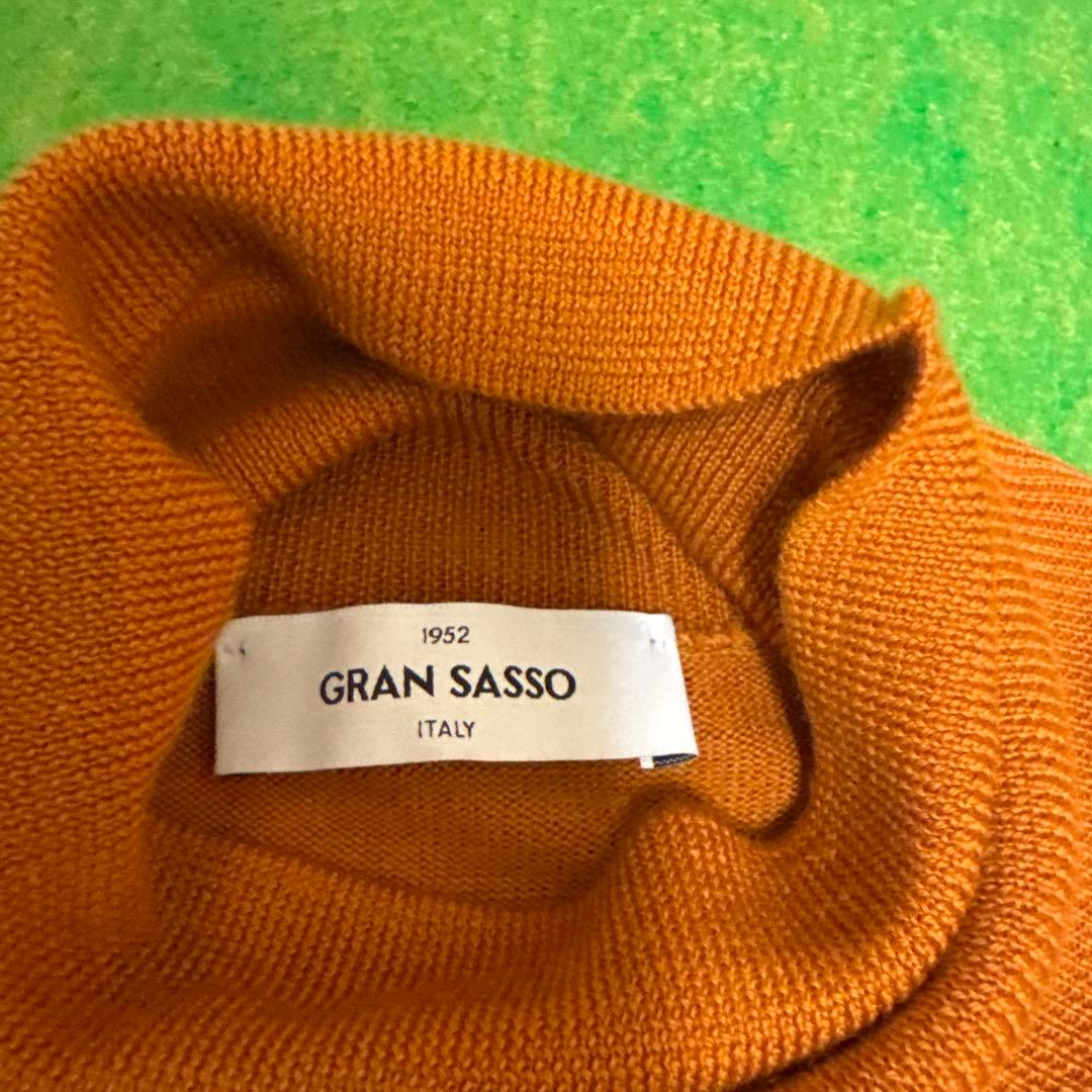 グランサッソ(GRAN SASSO) ハイネックニット　サイズ46(M)