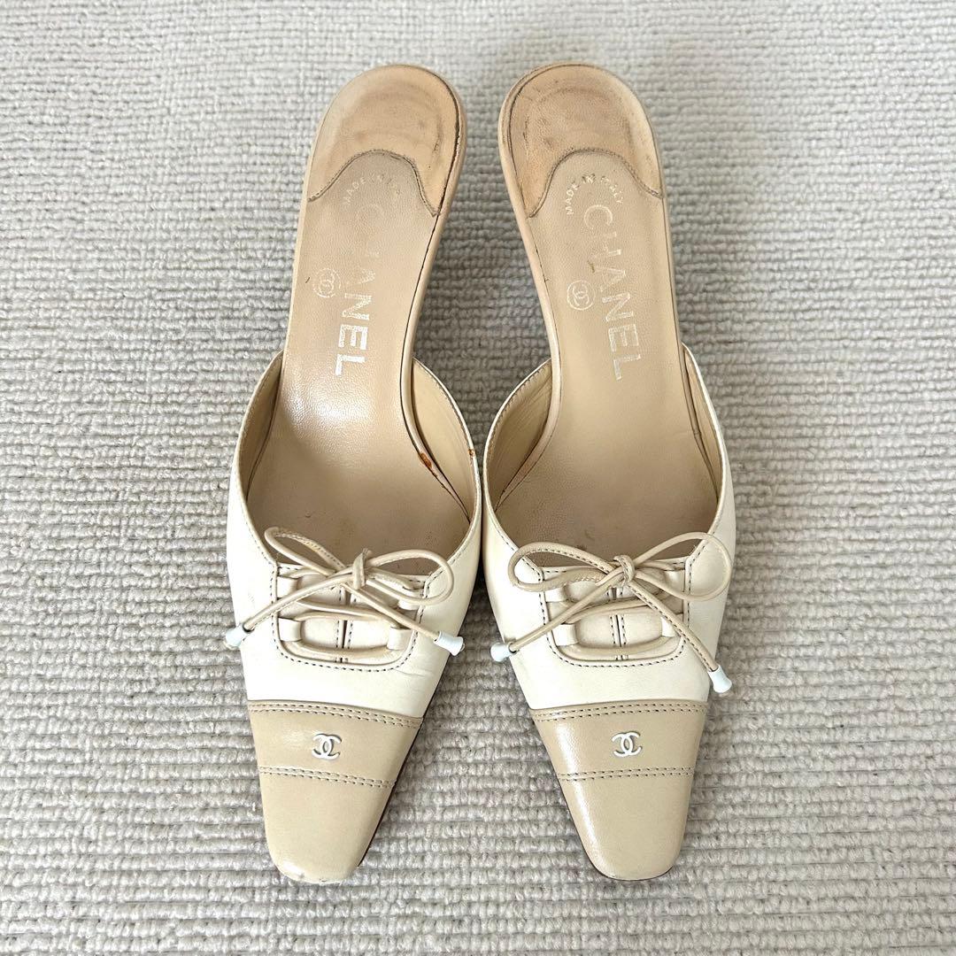 CHANEL シャネル ミュール サンダル ココマーク 22cm