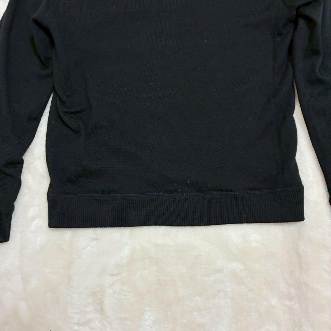 BURBERRY BLACK LABEL ドライバーズニット　ジャケット　黒　3