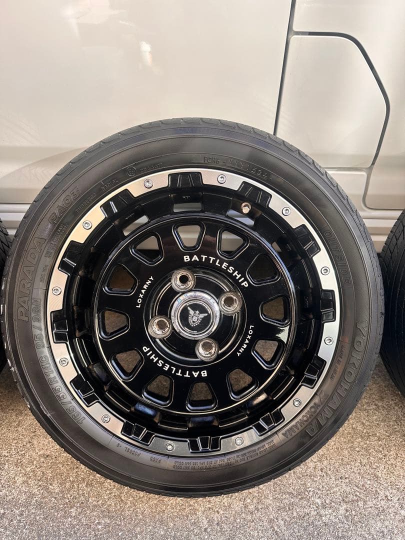 ロクサーニ　バトルシップ　ネオ　ホイール　14 インチ　165 55パラダ