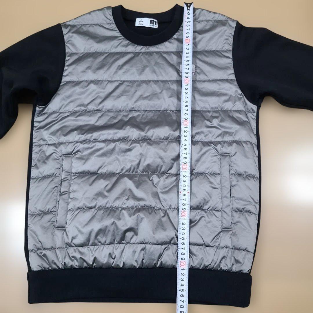 Munsingwear 中綿トレーナー グレー/黒 L 裏起毛 スニードジャック