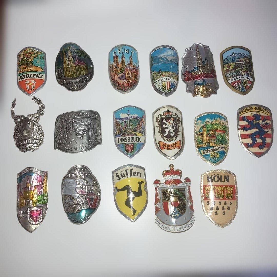 ビンテージトラベルバッジ16個 ドイツ製など