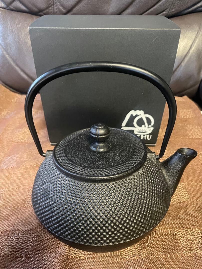 岩鋳 鉄瓶 7型アラレIH対応（内面釜焼）