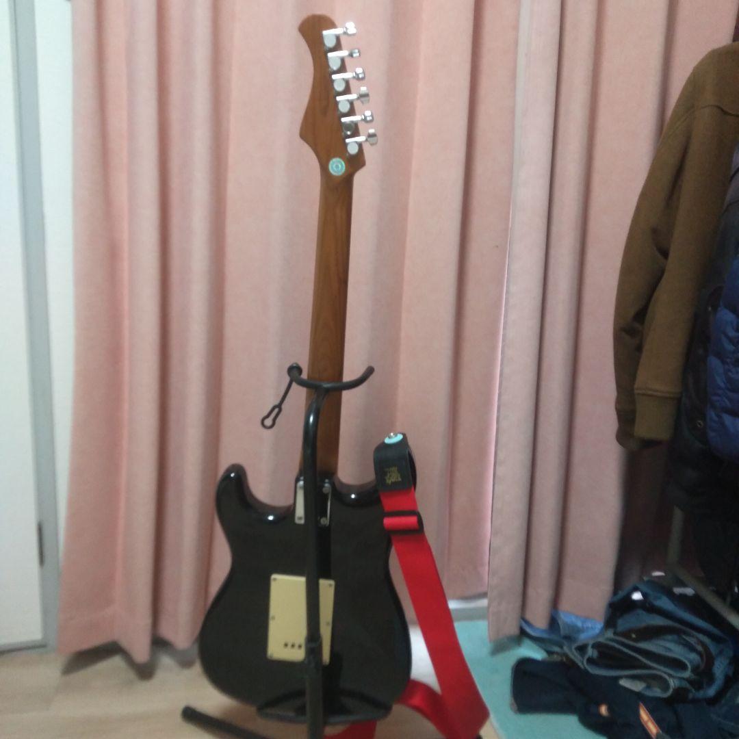 福田Nせん専用　バッカス　BST-1-RSM/M BLK 黒　ストラトキャスター