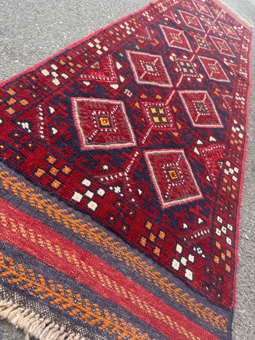 ペルシャ 手作り ランナー ラグ