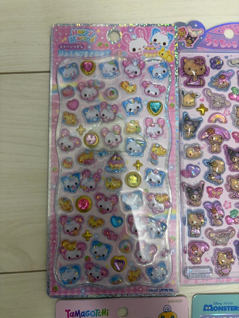 国内正規品　ボンボンドロップシール サンリオ、たまごつち