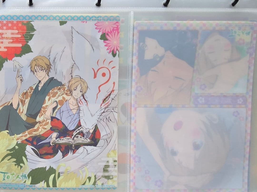 夏目友人帳　カードダス　クリアビジュアルポスター　A5　コンプリート