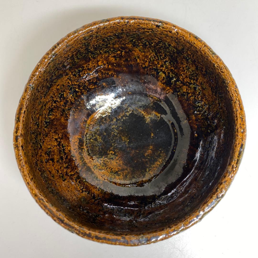 大樋一平造　大樋焼茶碗　共箱　直径約12cm 東N7-0909☆2F