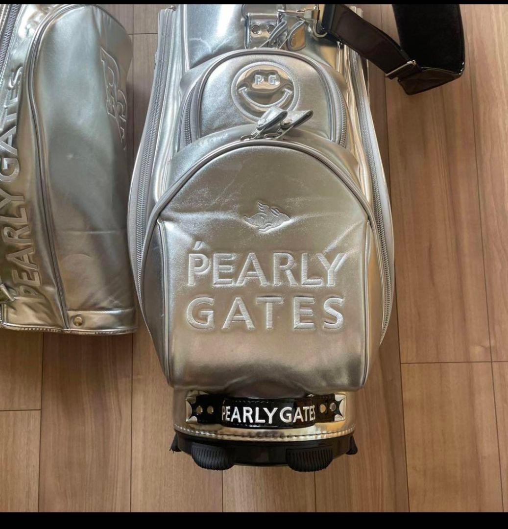 PEARLY GATES シルバーキャディバッグ 美品 オシャレ